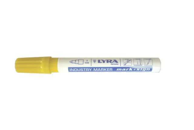 LYRA - Marqueur peinture laquée jaune - 1 pièce - 4040007